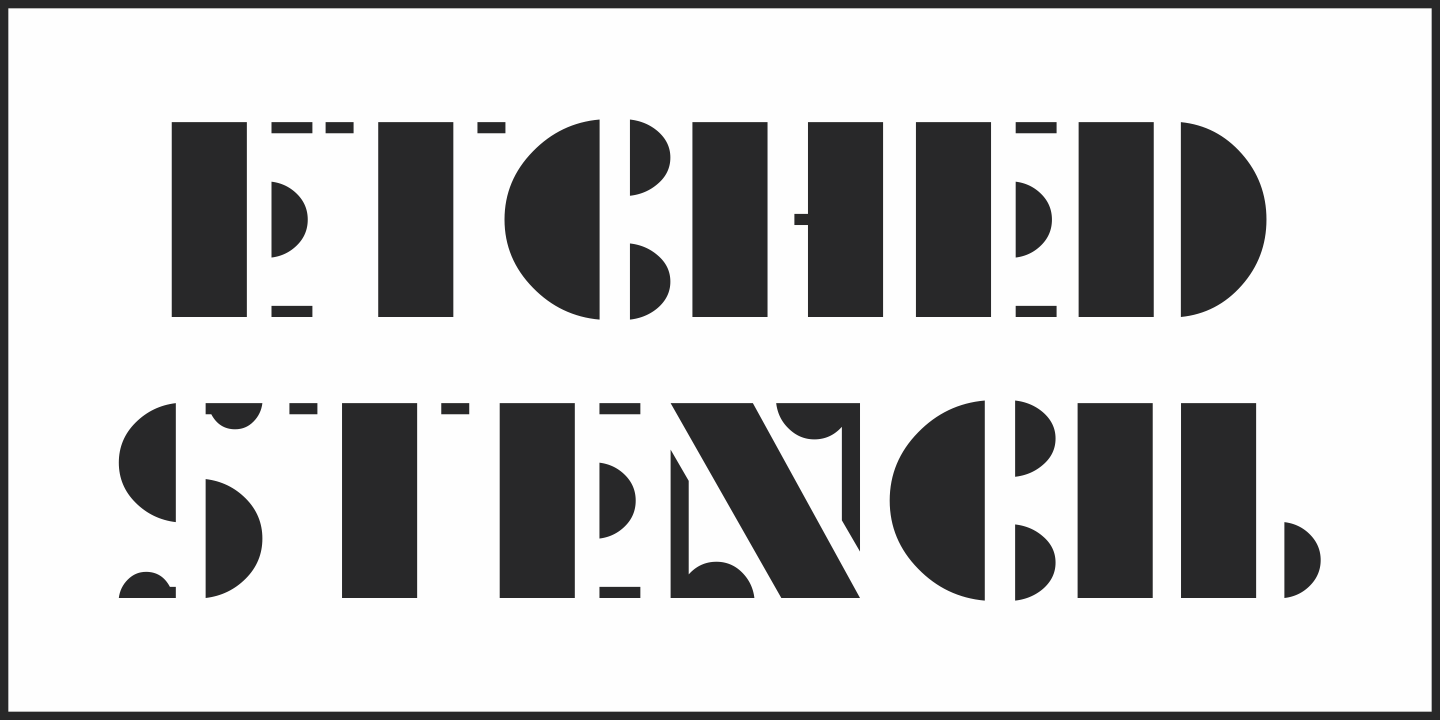 Etched Stencil JNL